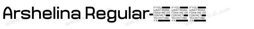 Arshelina Regular字体转换